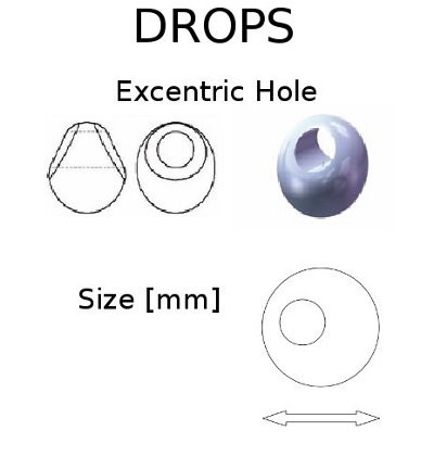 Drop Seed Beads - Size