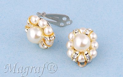 Pearl Clip on Earrings - 06685