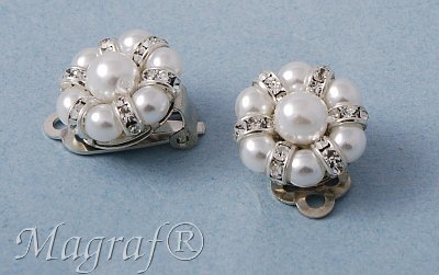 Pearl Clip on Earrings - 06686