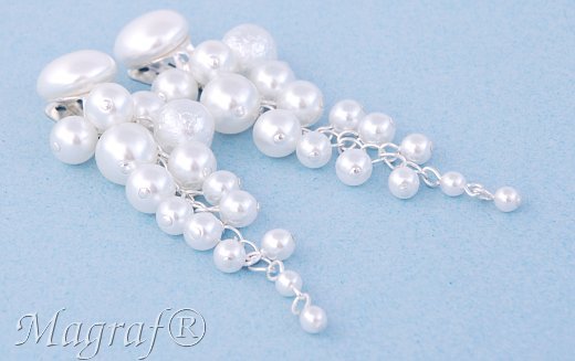 Pearl Clip on Earrings - 08030