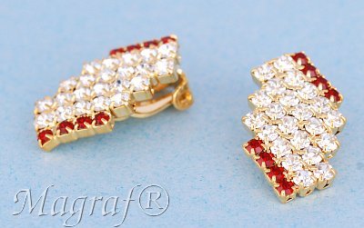 Strass Clip on Earrings - 09505