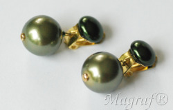 Pearl Clip on Earrings - 11588