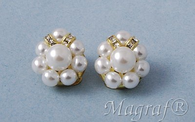 Pearl Clip on Earrings - 17373