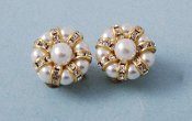 Pearl Clip on Earrings - 17374